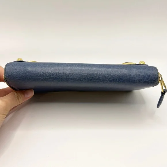 Balenciaga Motocross Giant 12 Continental Wallet in Blue - Picture 16 of 16